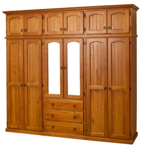 durable polish wooden double door wardrobe