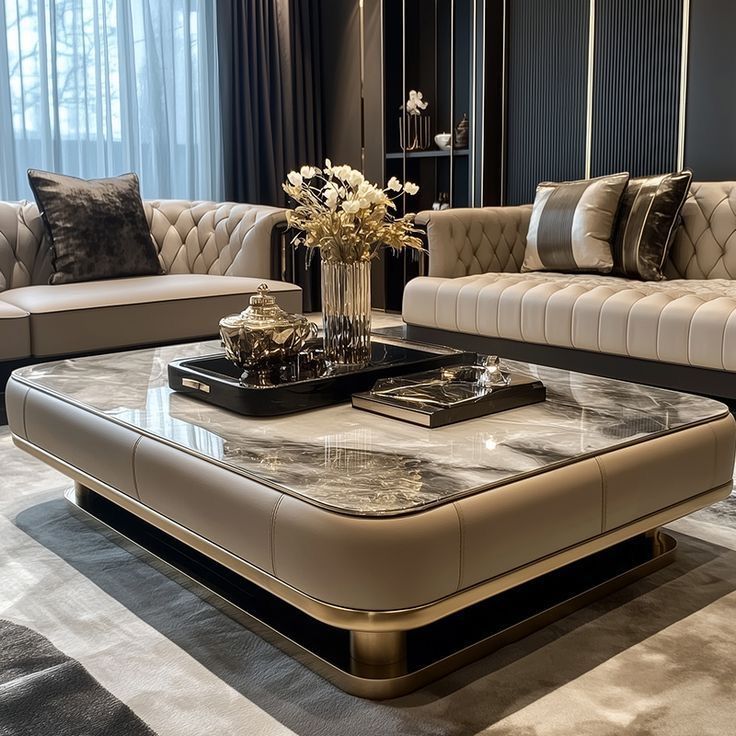 Modern look marble type Centre table