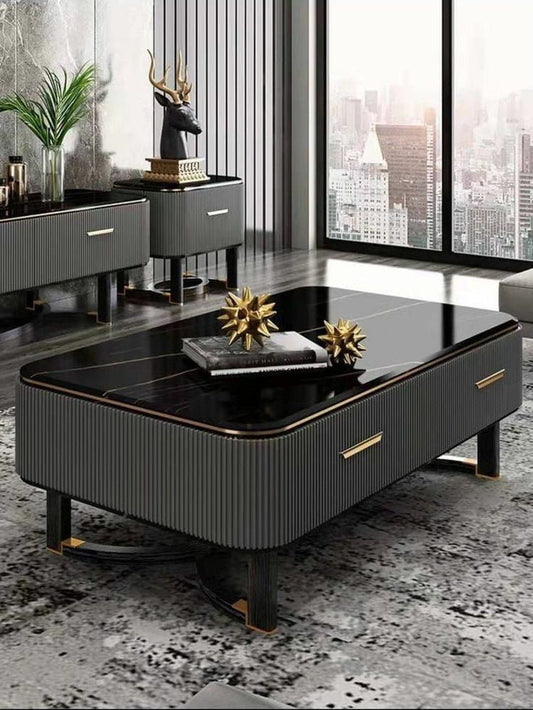 4 leg 2 drawer type centre table