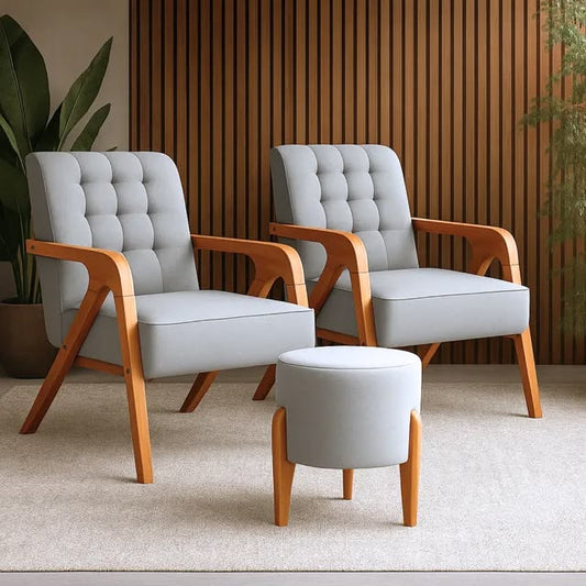 tufted lounge chair
