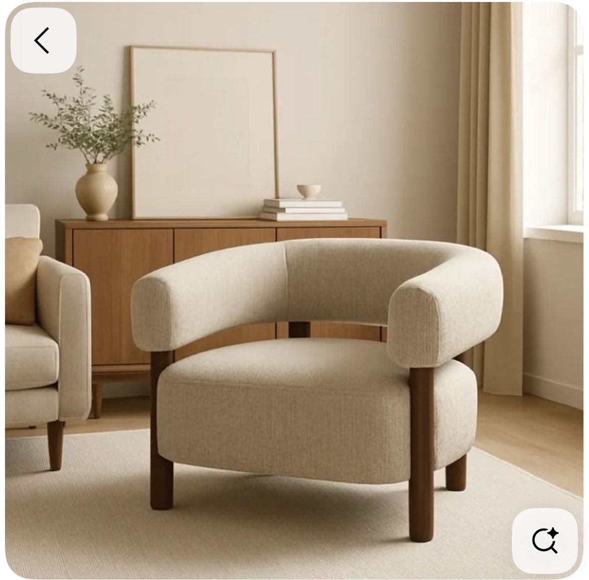 aura curve lounge chair