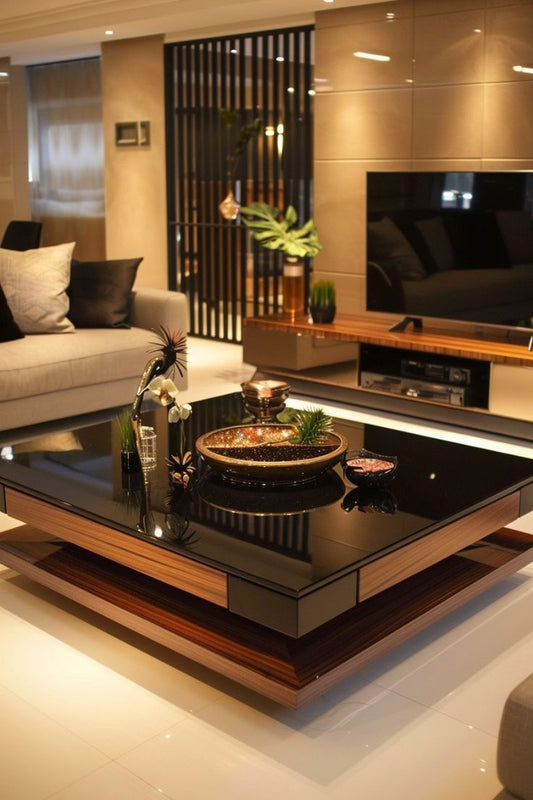 Wooden polished type centre table