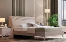 Upholstered Tufted Bed