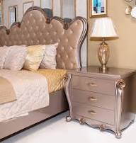 Elegant Beige Tufted Bed Set