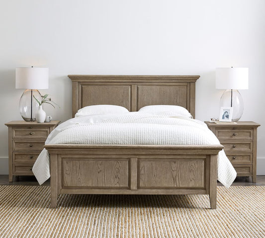 Oak Wooden Polished Bed